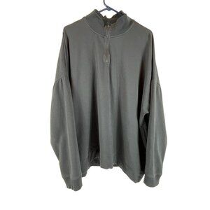 Barefoot Dreams CozyChic Lite Zip Sweater Shirt Sz 3X Womens Blue Pullover